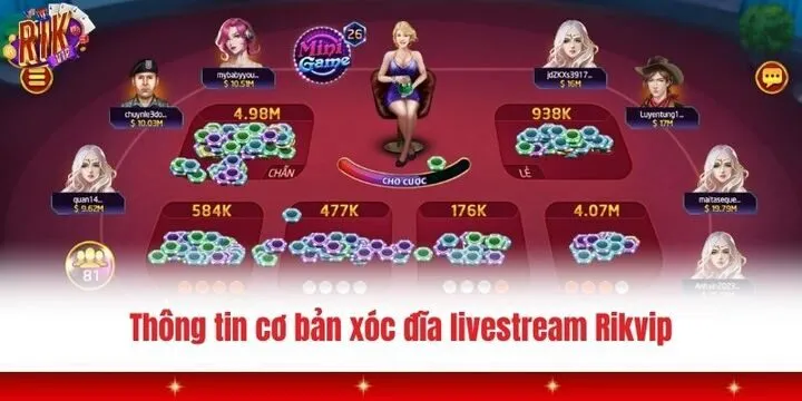 Xóc đĩa livestream Rikvip - Mở ra “cẩm nang” săn quà siêu dính 2 Một vài thông tin cơ bản về trò chơi xóc đĩa livestream Rikvip