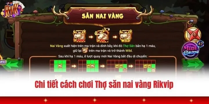 Thợ săn nai vàng Rikvip - Giải trí săn thưởng kịch tính có 102 3 Chi tiết từng nội dung trong Thợ săn nai vàng Rikvip