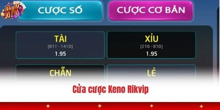 Keno Rikvip - Mang đến cơ hội trúng lớn với xổ số siêu tốc 3 Các cửa cược phổ biến tại sảnh Keno Rikvip
