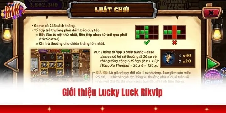 Trải nghiệm Lucky Luck Rikvip săn hũ viễn Tây cực đỉnh