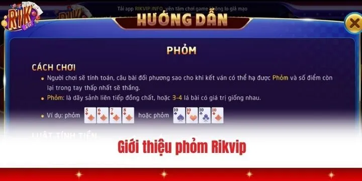Phỏm Rikvip - Hướng dẫn luật và cách đánh hiệu quả nhất 2 Giới thiệu nhanh về game bài phỏm Rikvip