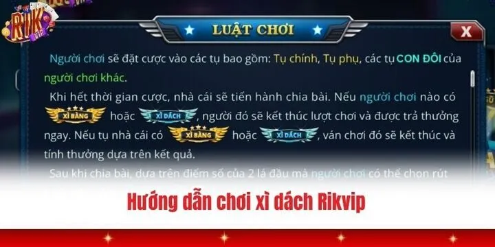 Hướng dẫn cách đánh xì dách rikvip siêu dễ hiểu