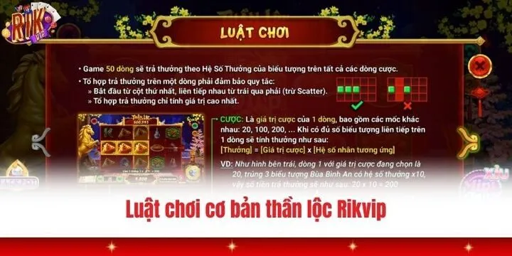 Mọi người nắm bắt luật lệ tại Thần lộc Rikvip