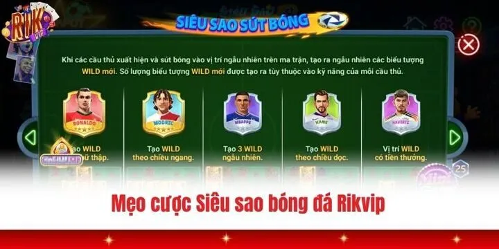 Chinh phục Siêu sao bóng đá Rikvip bằng 3 mẹo cược nổi bật