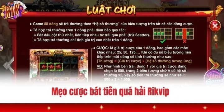 Bát tiên quá hải Rikvip và một số mẹo nâng tỷ lệ thắng lợi